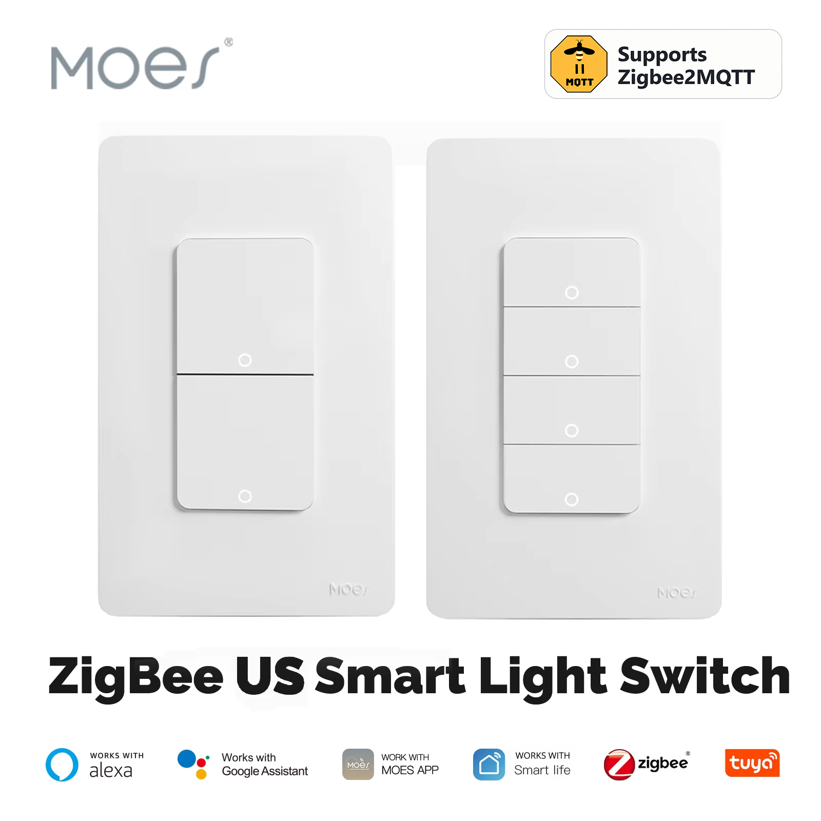 Sonoff Basic - Interruptor de luz inteligente MOES Tuya